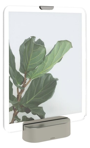 LED rámeček na fotografii se základem v šedé barvě Umbra Glo, 20 x 25 cm