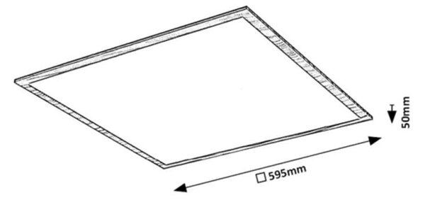 Rabalux 6908 ALMOND - LED svítidlo na strop v imitaci dřeva, LED 40W, 4000K, 60 x 60cm (Moderní stropní svítidlo v imitaci bukového dřeva)