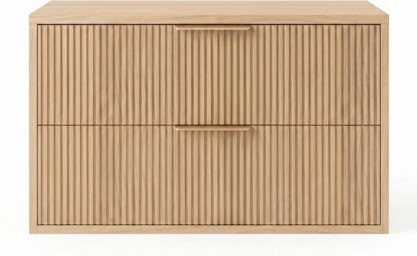 REA-M0409 - Závěsná koupelnová skříňka pod umyvadlo MONO 80x48,5 cm béžová