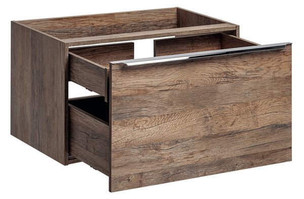 Koupelnová skříňka SANTA FE OAK 100cm + deska + umyvadlo + regál