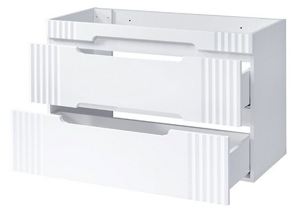 Koupelnová skříňka FIJI WHITE 100cm + umyvadlo