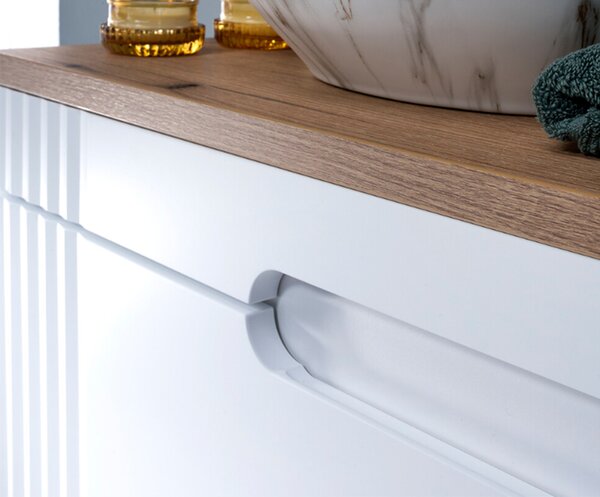 Koupelnová skříňka FIJI WHITE 100cm + umyvadlo