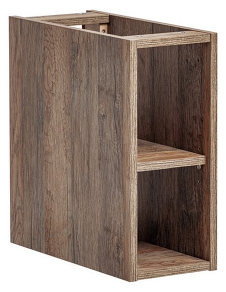 Koupelnová skříňka SANTA FE OAK 100cm + deska + umyvadlo + regál