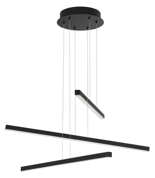 LED lustr Lior – Černá