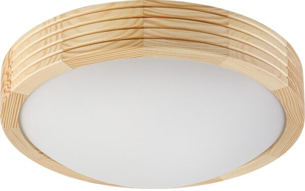 Stropní svítidlo NATURAL MODERN SLIM 1xE27/15W/230V pr. 27,5 cm borovice