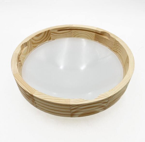 Stropní svítidlo NATURAL MODERN SLIM 1xE27/15W/230V pr. 27,5 cm borovice