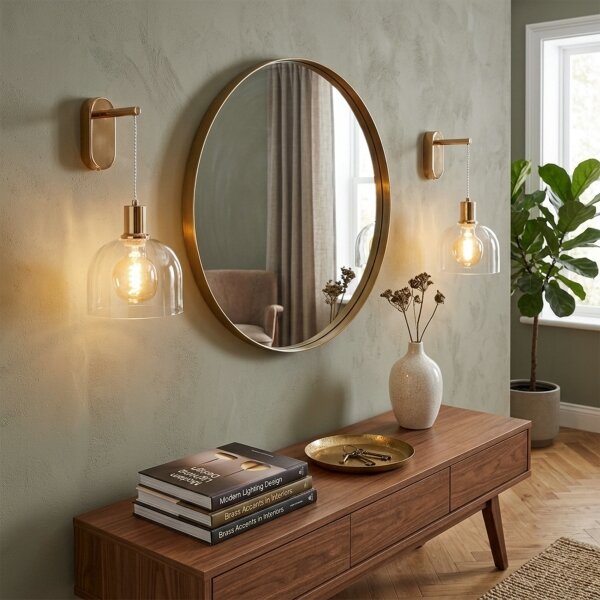 Nástěnná lampa VIVE 1xE27/15W/230V zlatá