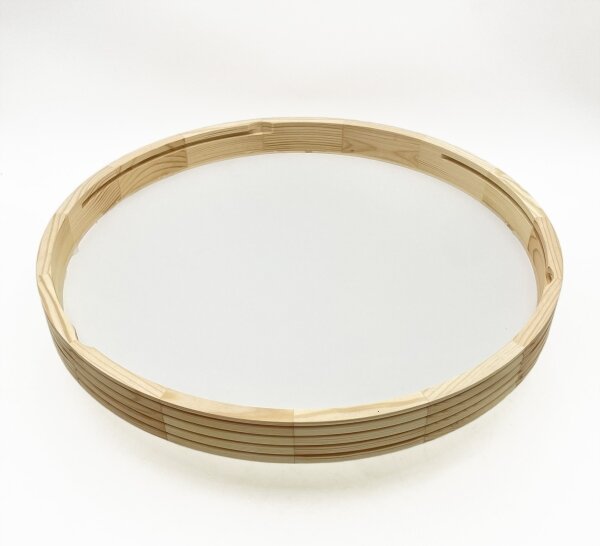 Stropní svítidlo NATURAL MODERN SLIM 3xE27/15W/230V pr. 47,5 cm borovice