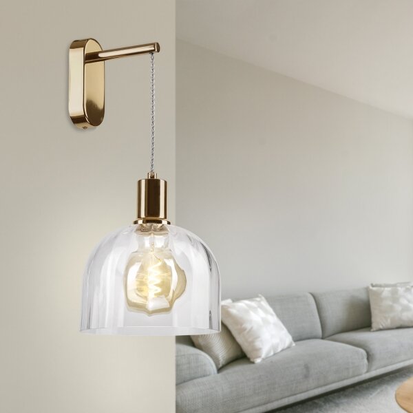 Nástěnná lampa VIVE 1xE27/15W/230V zlatá