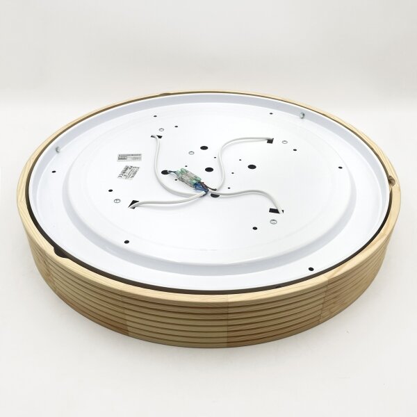 Stropní svítidlo NATURAL MODERN 4xE27/15W/230V pr. 58 cm borovice
