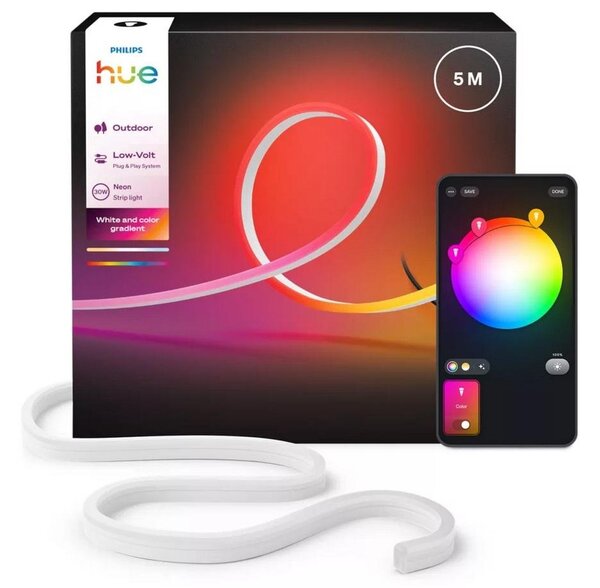 PH 8721103088734 Hue Neon venkovní světelný pás 5m EU 2200-6500K RGB - PHILIPS