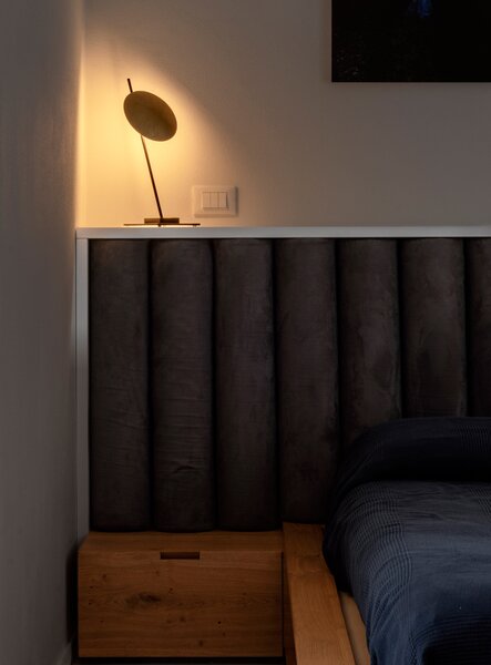 Catellani & Smith Luxusní stolní LED lampa Lederam T1, 2700K, 1x10W Barva: Bílá/Satén