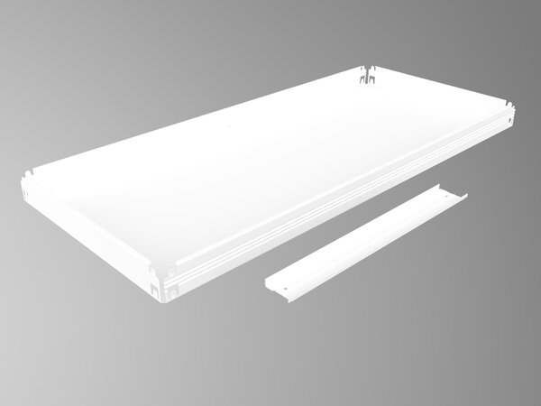 Regál do spíže Biedrax 40 x 60 x 180 cm, bílý, 6 polic plech, nosnost 100 kg na polici