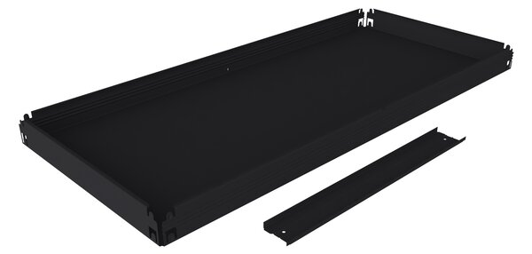 Regál do sklepa Biedrax 40 x 90 x 210 cm, černý, 7 polic plech, nosnost 100 kg na polici
