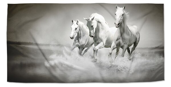 Sablio Ručník Bílí koně - 30x50 cm
