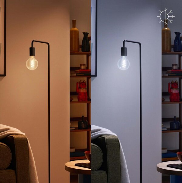 PH 8720169165793 WiZ Smart LED Žárovka s tradičním vzhledem, čirá, 40 W 470lm 2200-6500K (RGB) G95 E27 - PHILIPS