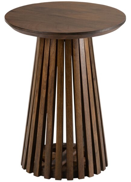 Hnědý mangový odkládací stolek J-line Vincenzo 40 cm