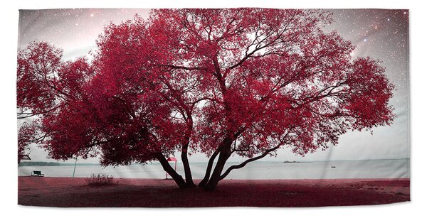 Ručník SABLIO - Červený strom 30x50 cm