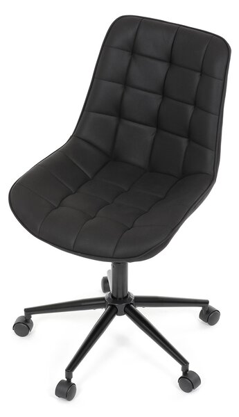 Vikio Židle kancelářská černá látka v dekoru broušené kůže AKZ125C