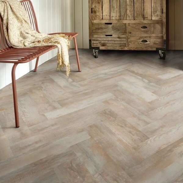 Vinylová podlaha lepená Moduleo Roots 55 EIR Herringbone - Country Oak 54225