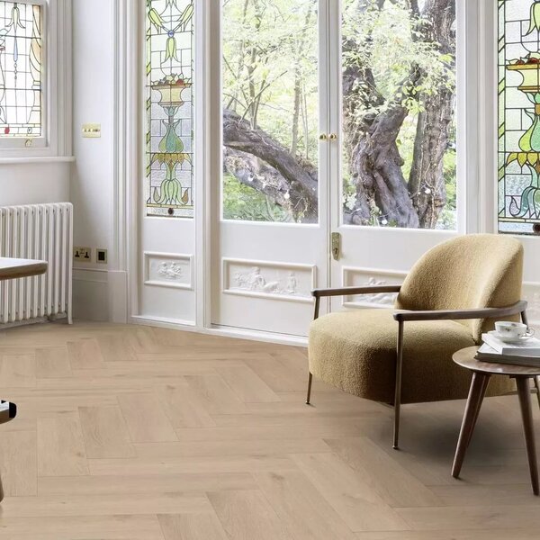 Vinylová podlaha lepená Moduleo Roots 55 EIR Herringbone - Galtymore Oak 86237