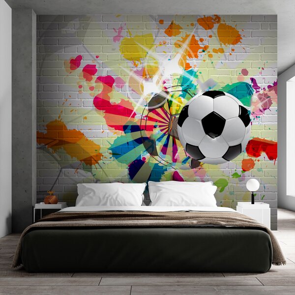 Fototapety Fotbal je pestrý sport, Fototapety dětské, Fototapety pro chlapce, u72798 : uwalls.cz