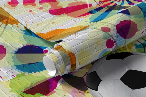Fototapety Fotbal je pestrý sport, Fototapety dětské, Fototapety pro chlapce, u72798 : uwalls.cz