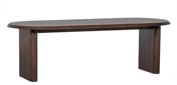 -25 % Dny MOMENTI– WOOOD Dřevěný hnědý oválný jídelní stůl Ellisie 90 x 240 cm