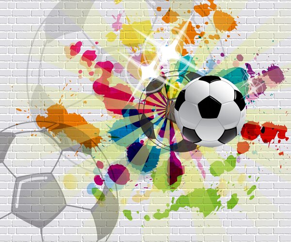 Fototapety Fotbal je pestrý sport, Fototapety dětské, Fototapety pro chlapce, u72798 : uwalls.cz