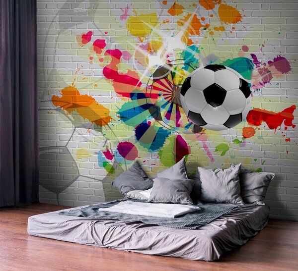 Fototapety Fotbal je pestrý sport, Fototapety dětské, Fototapety pro chlapce, u72798 : uwalls.cz