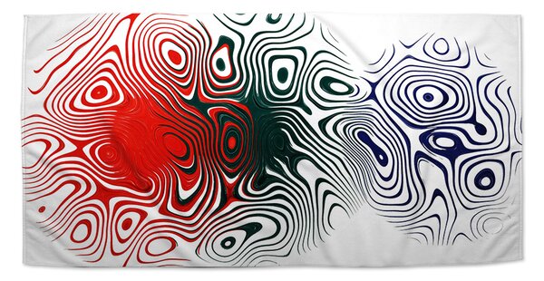 Sablio Ručník Dvoubarevná abstrakce - 30x50 cm