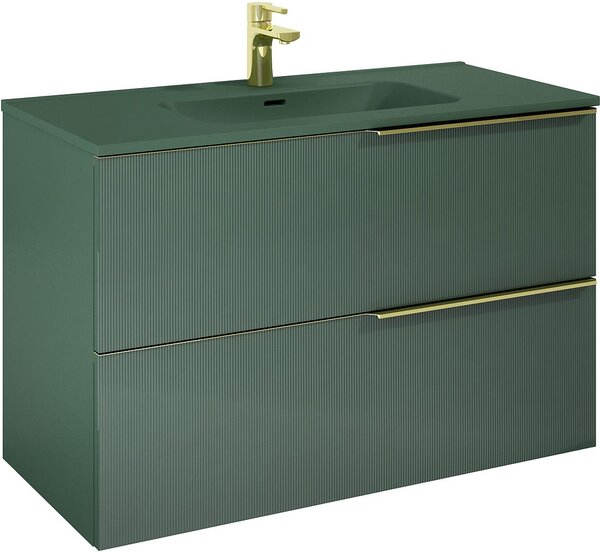 Elita Soho skříňka 100x45.3x63.5 cm pod umyvadlo závěsná zelená RE011004047010