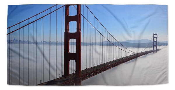 Sablio Ručník Golden Gate v mlze - 30x50 cm