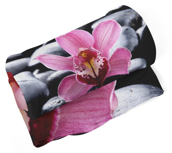 Deka SABLIO - Růžová orchidea 150x120 cm