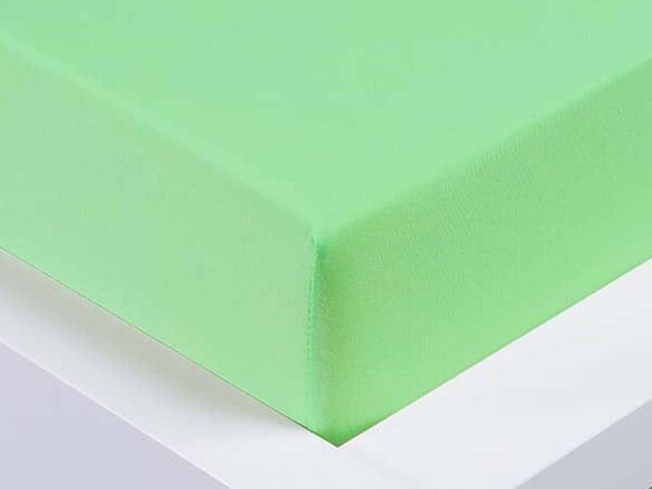 XPOSE® Dětské jersey prostěradlo Exclusive - světle zelené 70x140 cm