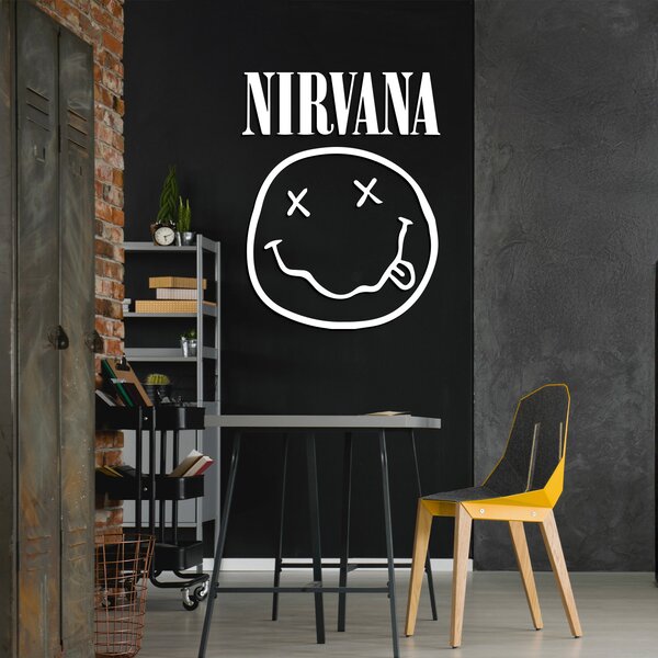 DUBLEZ | Dřevěný obraz - Logo Nirvana | Obraz