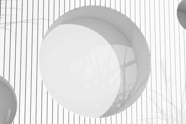 Fotografie Abstract modern conceptual monochrome white 3D, Iana Kunitsa