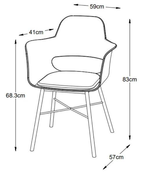 Unique Furniture Plastová jídelní židle Whistler