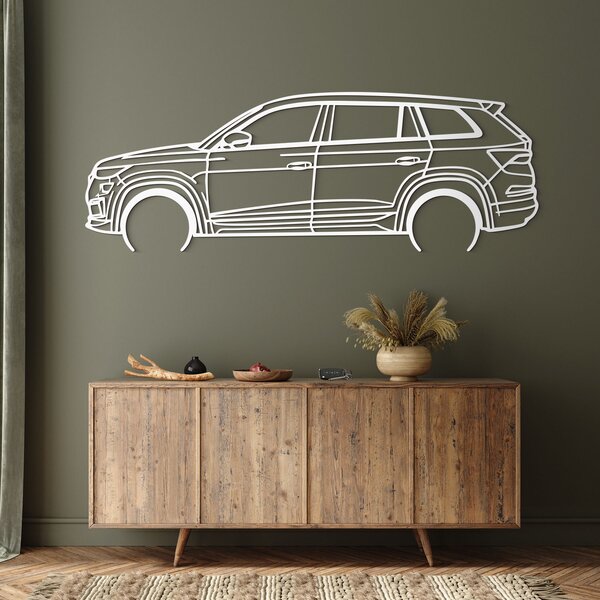 DUBLEZ | Dřevěná silueta auta - Škoda Kodiaq | Obraz