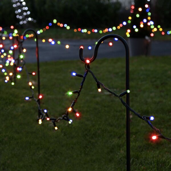 Venkovní LED vánoční řetěz PROFI, černý kabel, různobarevná, 10m, 100 LED