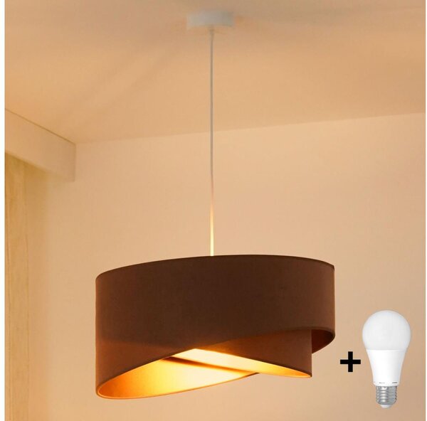Brilagi - LED Lustr na lanku LYRA 1xE27/15W/230V hnědá/zlatá