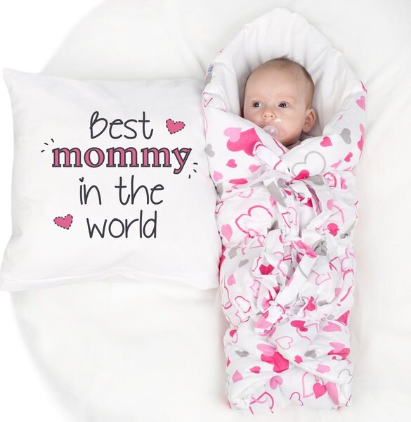 Klasická šněrovací zavinovačka New Baby šedá hvězdičky šedé