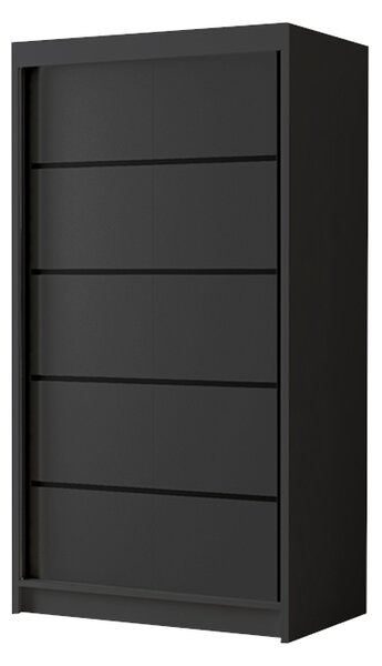 Šatní skříň LIVIO 4, 96,8x200x58,1, černá