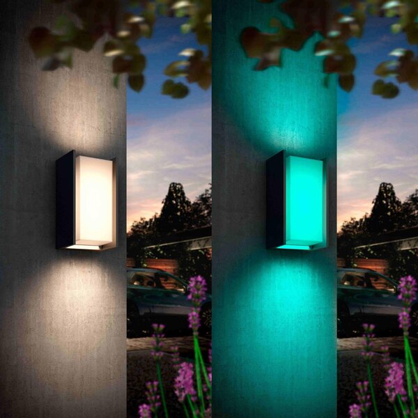 PH 8721103118578 Hue Turaco venkovní nástěnné LED svítidlo A60 WCA antracit 1000-20000K RGB - PHILIPS