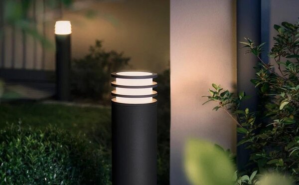 PH 8721103118752 Hue Lucca venkovní sloupkové LED svítidlo A60 WCA antracit 1000-20000K RGB - PHILIPS