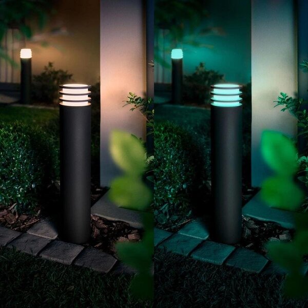 PH 8721103118752 Hue Lucca venkovní sloupkové LED svítidlo A60 WCA antracit 1000-20000K RGB - PHILIPS