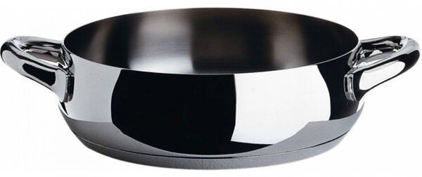 Alessi designové nízké hrnce Mami Polished (objem 280 cl)