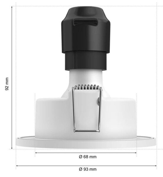 PH 8721103072962 Hue Adore zápustné koupelnové svítidlo kulaté 1x4,2W, 2000-6500K, IP44, bílá - PHILIPS