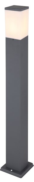 GLOBO Venkovní hranatý LED sloupek HERRI, 15W, 80cm, antracitový 31732