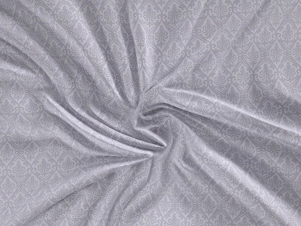 Kvalitex Saténové prostěradlo LUXURY COLLECTION 180x200cm ORIENT šedý
